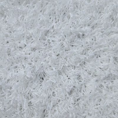 105x350 cm wit hoogpolig tapijt