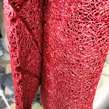 140x120cm  spaghetty mat rood