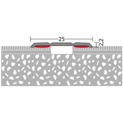 PRINZ 133 profiel Alu 25mm Zilver 270cm