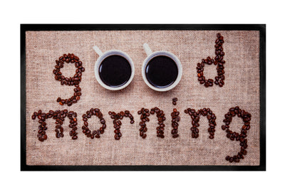 45x75 deurmat Good Morning Coffee hamat