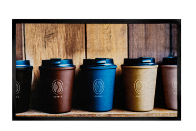 45x75 deurmat Coffee cups hamat