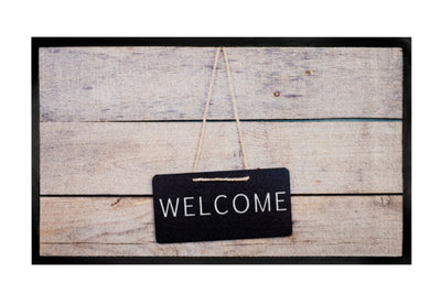 45x75 deurmat Wood welcome