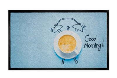 45x75 deurmat Good morning blue hamat
