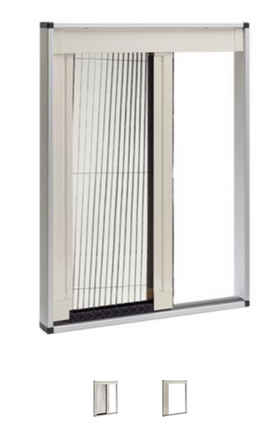 WEPRO Linate Plissédeur 1100x2241/2270mm RAL9001