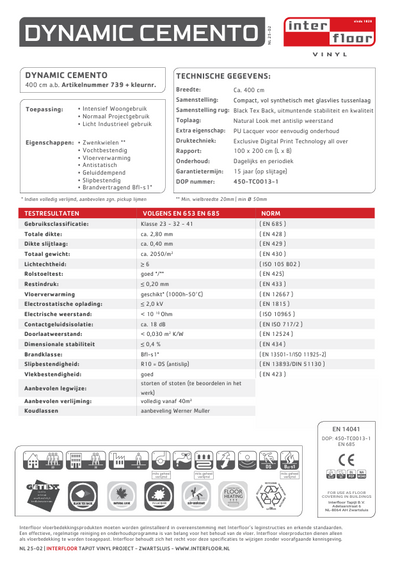 Interfloor Dynamic Cemento 622