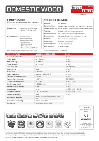 Interfloor Domestic Wood S19