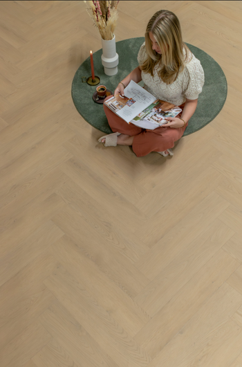 104m2 Pvc visgraat rigid click naturel light 2902 OP=OP (€19,99 p.m2) gratis geleverd!