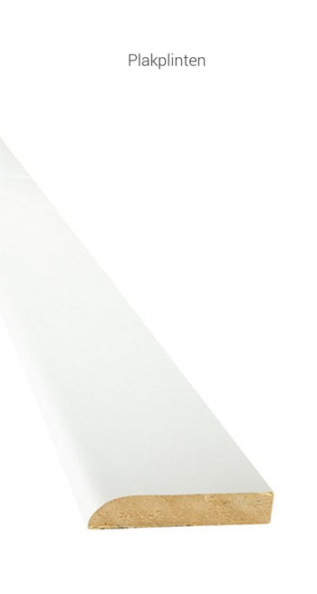 Plakplint wit 240cm