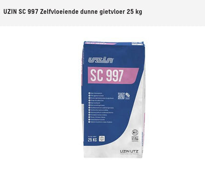 UZIN SC 997 Zelfvloeiende dunne gietvloer 25 kg