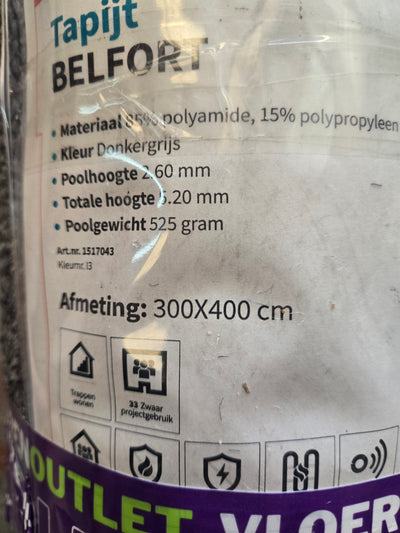 300x400 tapijt belfort donkergrijs C153/6