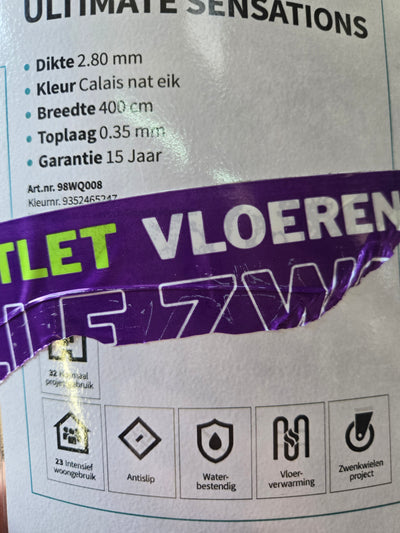 135x400 vinyl calais nat eik C158/10