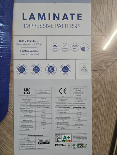 11,40m2 laminaat Quickstep impressive patterns