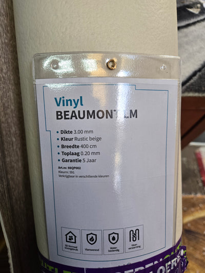 200x400 beaumont vinyl dikke kwaliteit C127/8