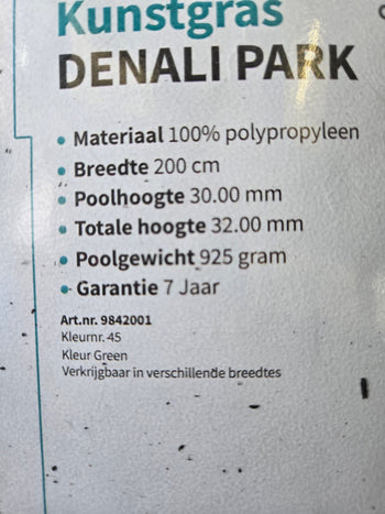 162x200 kunstgras denali park C162/8