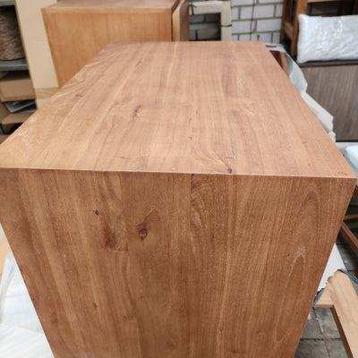 Zit kast poef teak 50 x 78 x 52 nieuw !