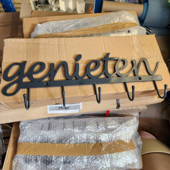 Kapstok genieten 54 x 25 cm