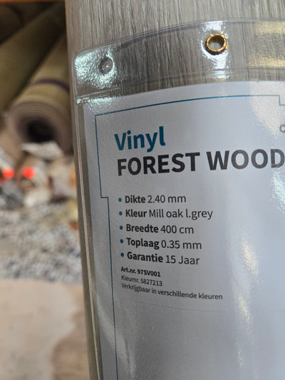 222x400 vinyl forest wood C91/3