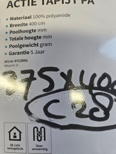 375x400 projectkwaliteit tapijt C28/7