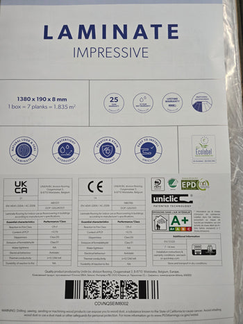 7,34 m2 laminaat quickstep impressive platina classic oak grey 508